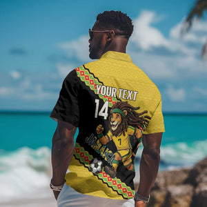 Jamaica 2026 Football Custom Hawaiian Shirt Go Reggae Boyz Rasta Lion Sporty