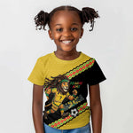 Jamaica 2026 Football Custom Kid T shirt Go Reggae Boyz Rasta Lion Sporty