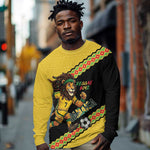 Jamaica 2026 Football Custom Long Sleeve Shirt Go Reggae Boyz Rasta Lion Sporty