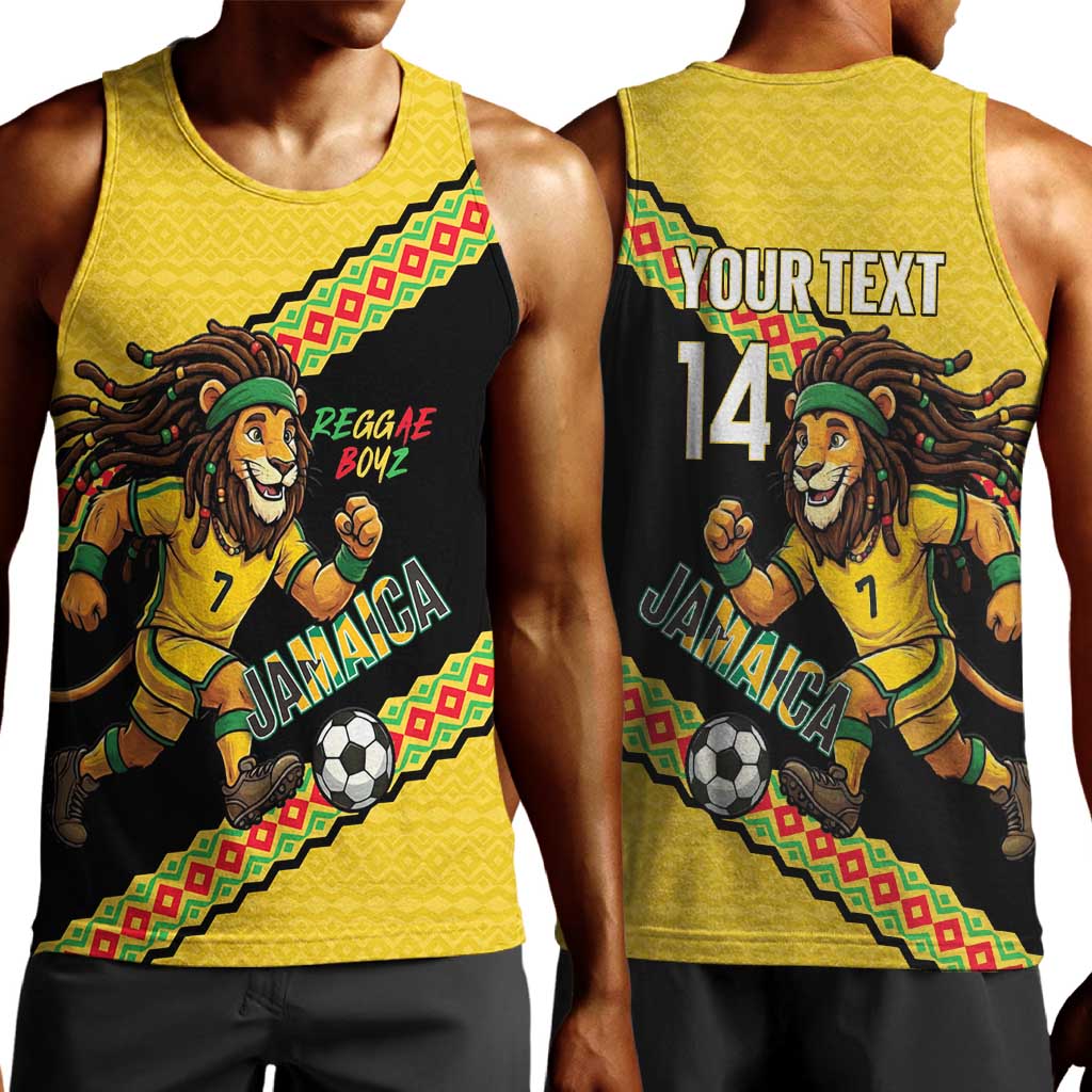 Jamaica 2026 Football Custom Men Tank Top Go Reggae Boyz Rasta Lion Sporty