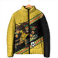 Jamaica 2026 Football Custom Padded Jacket Go Reggae Boyz Rasta Lion Sporty