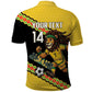 Jamaica 2026 Football Custom Polo Shirt Go Reggae Boyz Rasta Lion Sporty