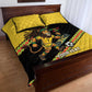 Jamaica 2026 Football Custom Quilt Bed Set Go Reggae Boyz Rasta Lion Sporty