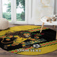 Jamaica 2026 Football Custom Round Carpet Go Reggae Boyz Rasta Lion Sporty
