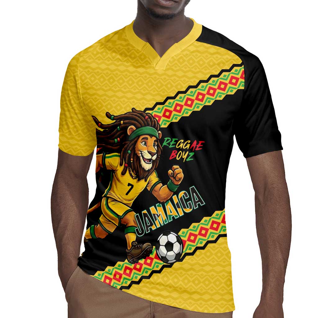 Jamaica 2026 Football Custom Rugby Jersey Go Reggae Boyz Rasta Lion Sporty