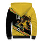 Jamaica 2026 Football Custom Sherpa Hoodie Go Reggae Boyz Rasta Lion Sporty