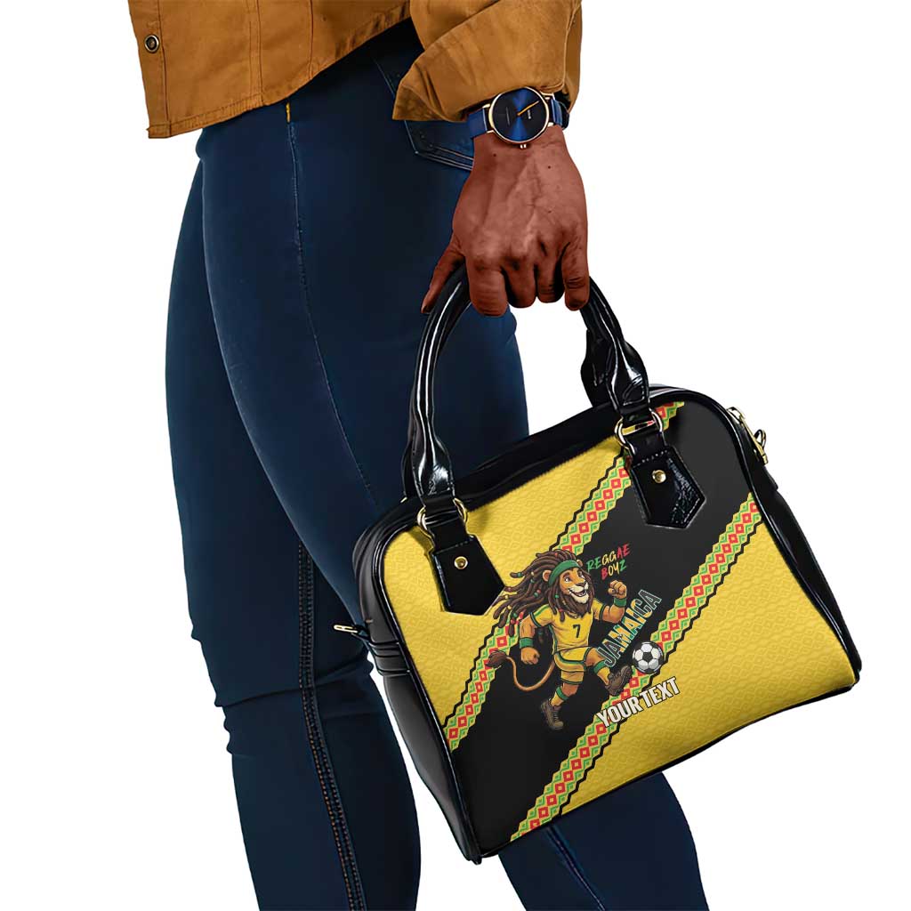 Jamaica 2026 Football Custom Shoulder Handbag Go Reggae Boyz Rasta Lion Sporty