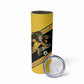 Jamaica 2026 Football Custom Skinny Tumbler Go Reggae Boyz Rasta Lion Sporty