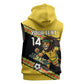 Jamaica 2026 Football Custom Sleeveless Zip Hoodie Go Reggae Boyz Rasta Lion Sporty