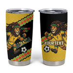 Jamaica 2026 Football Custom Tumbler Cup Go Reggae Boyz Rasta Lion Sporty