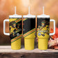 Jamaica 2026 Football Custom Tumbler With Handle Go Reggae Boyz Rasta Lion Sporty