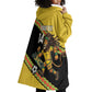 Jamaica 2026 Football Custom Wearable Blanket Hoodie Go Reggae Boyz Rasta Lion Sporty