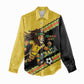 Jamaica 2026 Football Custom Women Casual Shirt Go Reggae Boyz Rasta Lion Sporty