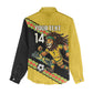Jamaica 2026 Football Custom Women Casual Shirt Go Reggae Boyz Rasta Lion Sporty