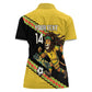 Jamaica 2026 Football Custom Women Polo Shirt Go Reggae Boyz Rasta Lion Sporty