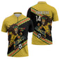 Jamaica 2026 Football Custom Zipper Polo Shirt Go Reggae Boyz Rasta Lion Sporty