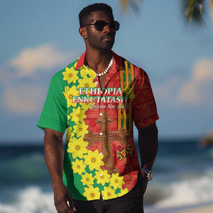 Enkutatash Ethiopia Hawaiian Shirt Melkam Addis Amet Adey Abeba Flower
