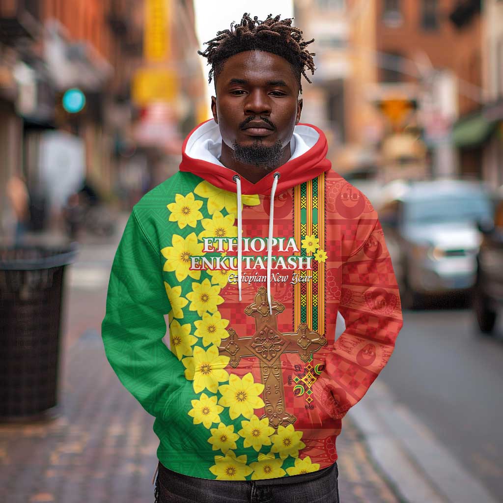 Enkutatash Ethiopia Hoodie Melkam Addis Amet Adey Abeba Flower