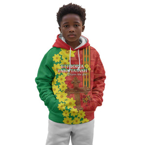 Enkutatash Ethiopia Kid Hoodie Melkam Addis Amet Adey Abeba Flower