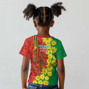 Enkutatash Ethiopia Kid T shirt Melkam Addis Amet Adey Abeba Flower