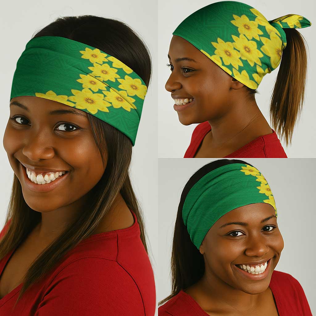 Enkutatash Ethiopia Neck Gaiter Melkam Addis Amet Adey Abeba Flower - African Pride