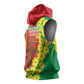 Enkutatash Ethiopia Sleeveless Hoodie Melkam Addis Amet Adey Abeba Flower - African Pride
