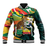 Personalized Benin Independence Day Baseball Jacket Coat Of Arms Leopard Oil Palm Leaves