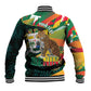Personalized Benin Independence Day Baseball Jacket Coat Of Arms Leopard Oil Palm Leaves