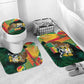 Benin Independence Day Bathroom Set Coat Of Arms Leopard Oil Palm Leaves