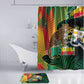 Benin Independence Day Bathroom Set Coat Of Arms Leopard Oil Palm Leaves