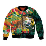 Personalized Benin Independence Day Bomber Jacket Coat Of Arms Leopard Oil Palm Leaves