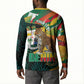 Personalized Benin Independence Day Button Sweatshirt Coat Of Arms Leopard Oil Palm Leaves