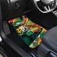 Personalized Benin Independence Day Car Mats Coat Of Arms Leopard Oil Palm Leaves