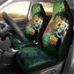 Benin Independence Day Car Seat Cover Coat Of Arms Leopard Oil Palm Leaves