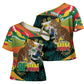 Personalized Benin Independence Day Cross Shoulder Shirt Coat Of Arms Leopard Oil Palm Leaves