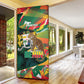 Personalized Benin Independence Day Door Cover Coat Of Arms Leopard Oil Palm Leaves
