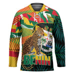 Personalized Benin Independence Day Hockey Jersey Coat Of Arms Leopard Oil Palm Leaves