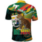 Personalized Benin Independence Day Polo Shirt Coat Of Arms Leopard Oil Palm Leaves