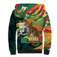 Personalized Benin Independence Day Sherpa Hoodie Coat Of Arms Leopard Oil Palm Leaves
