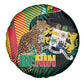 Benin Independence Day Spare Tire Cover Coat Of Arms Leopard Oil Palm Leaves