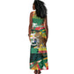 Personalized Benin Independence Day Tank Maxi Dress Coat Of Arms Leopard Oil Palm Leaves