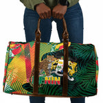 Benin Independence Day Travel Bag Coat Of Arms Leopard Oil Palm Leaves
