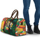 Benin Independence Day Travel Bag Coat Of Arms Leopard Oil Palm Leaves