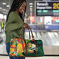 Benin Independence Day Travel Bag Coat Of Arms Leopard Oil Palm Leaves
