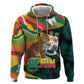 Personalized Benin Independence Day Zip Hoodie Coat Of Arms Leopard Oil Palm Leaves