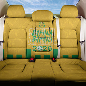 South Africa Soccer 2026 Back Car Seat Cover Bafana Bafana Kaofela Protea Yellow