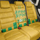 South Africa Soccer 2026 Back Car Seat Cover Bafana Bafana Kaofela Protea Yellow