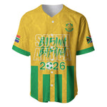 South Africa Soccer 2026 Custom Baseball Jersey Bafana Bafana Kaofela Protea Yellow