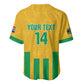 South Africa Soccer 2026 Custom Baseball Jersey Bafana Bafana Kaofela Protea Yellow