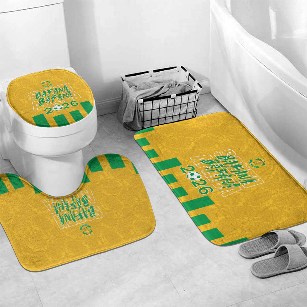 South Africa Soccer 2026 Bathroom Set Bafana Bafana Kaofela Protea Yellow